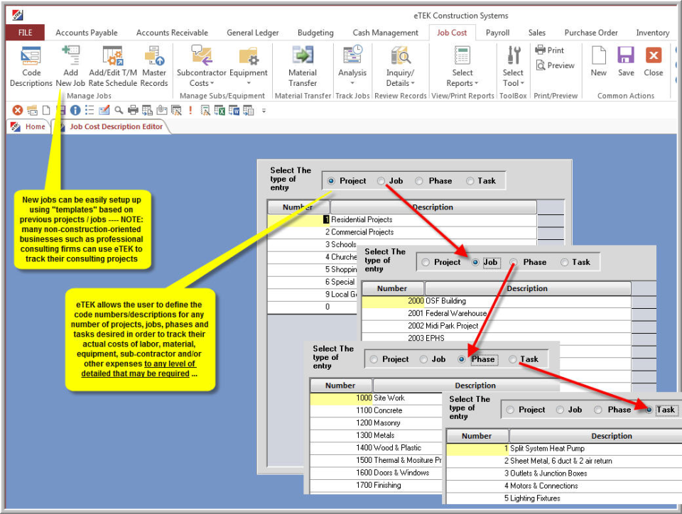 screenshot of eTEK Online